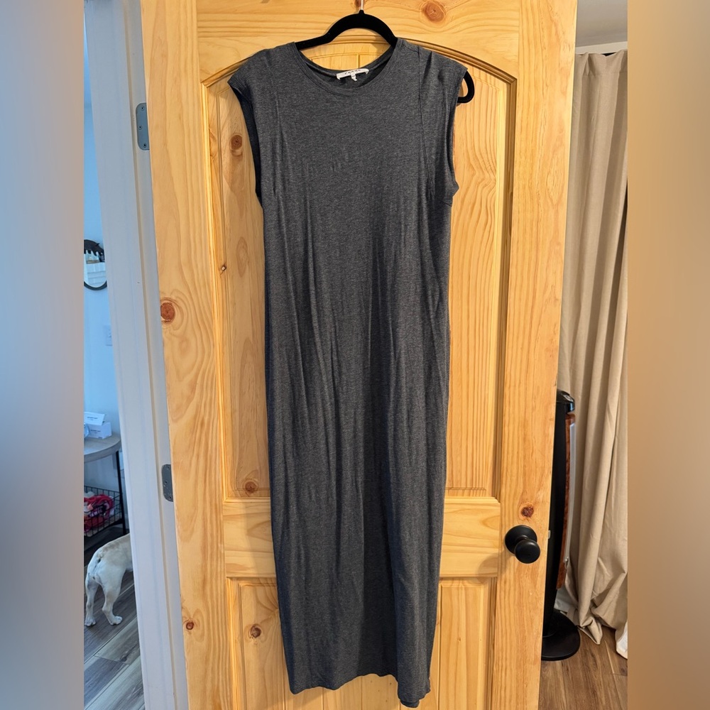 Frame Denim Charcoal Midi Dress